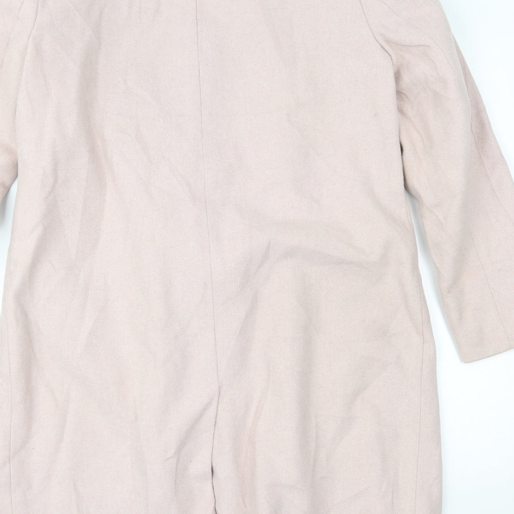New Look Womens Pink   Overcoat Coat Size 10