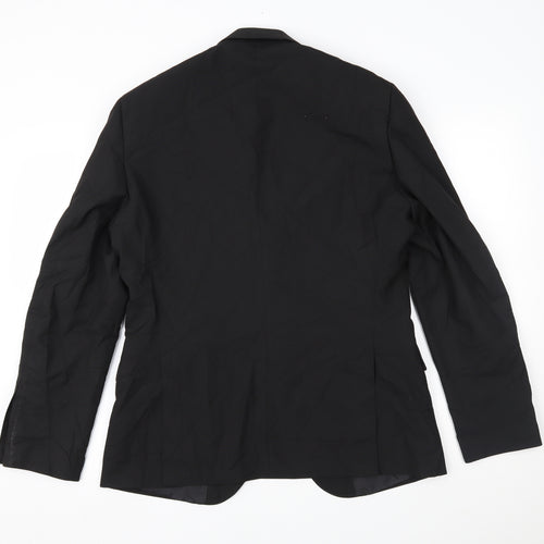 TU Mens Black   Jacket Blazer Size 40