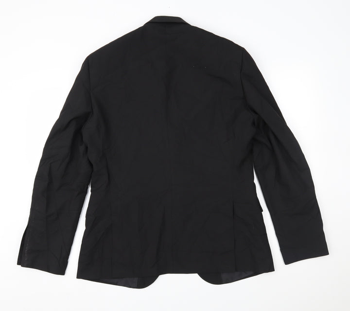TU Mens Black Jacket Blazer Size 40