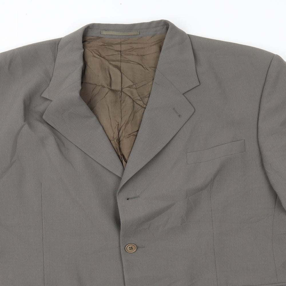 Preworn Mens Grey   Jacket Suit Jacket Size 46