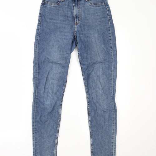 H&M Womens Blue  Denim Skinny Jeans Size 8 L27 in