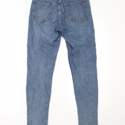 H&M Womens Blue  Denim Skinny Jeans Size 8 L27 in