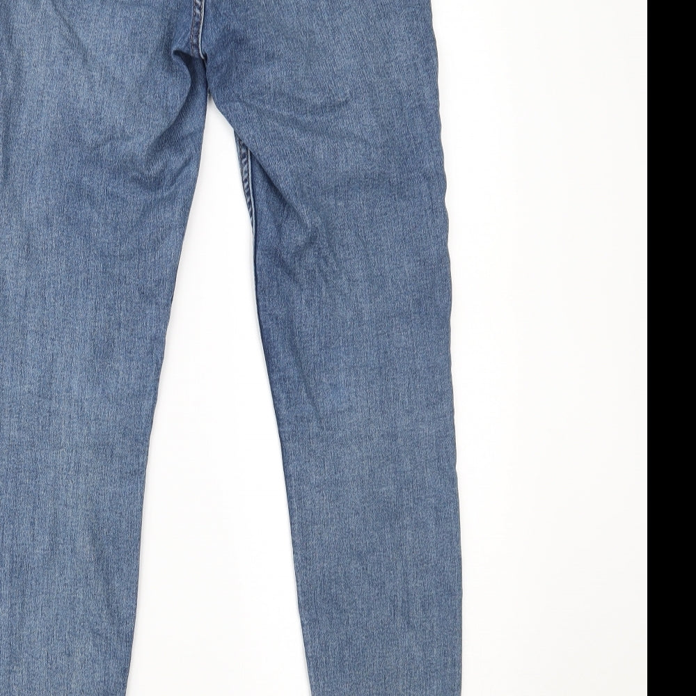 H&M Womens Blue  Denim Skinny Jeans Size 8 L27 in