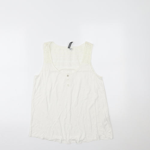 Forever New Womens Ivory   Basic Tank Size 8