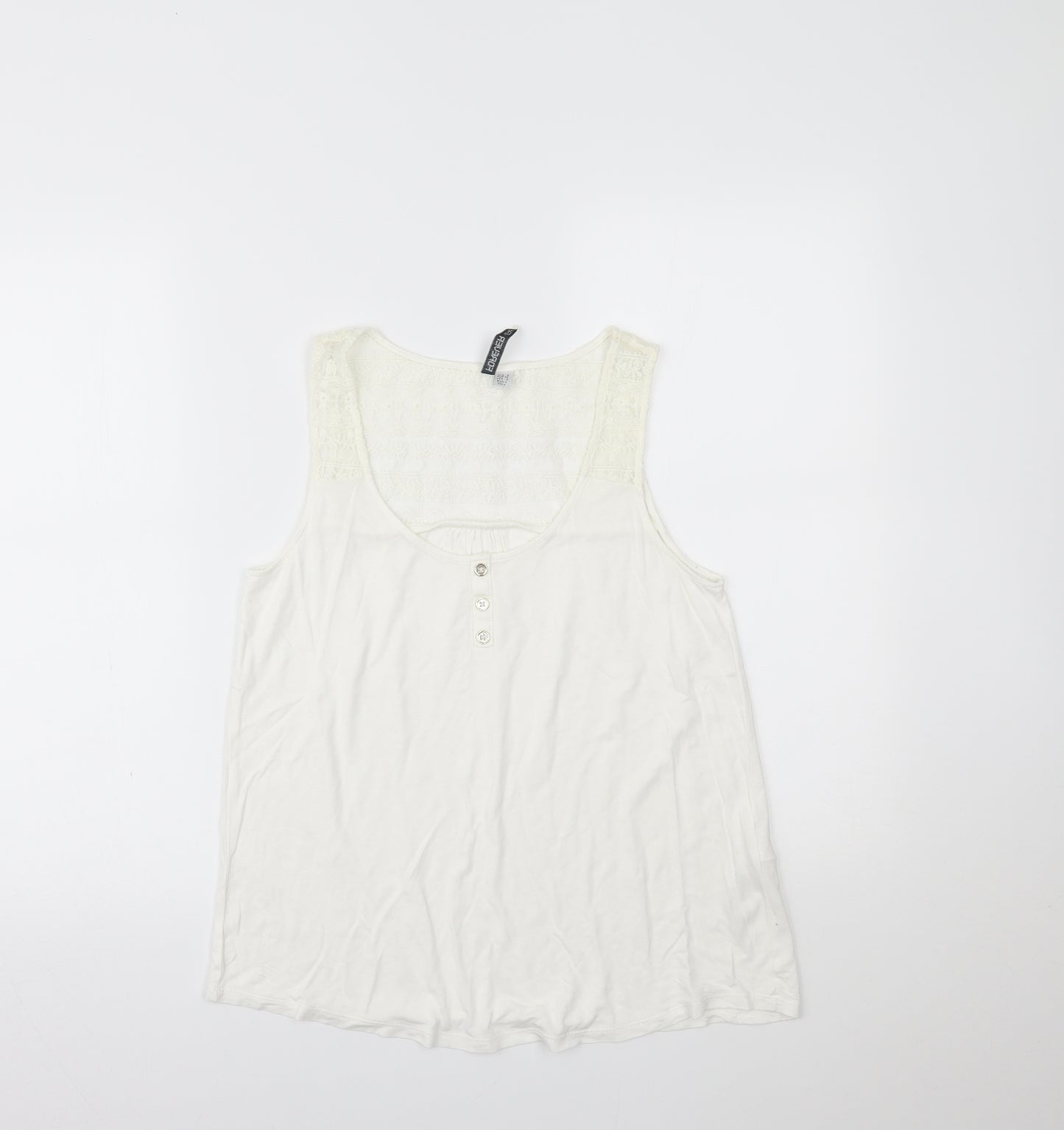 Forever New Womens Ivory   Basic Tank Size 8