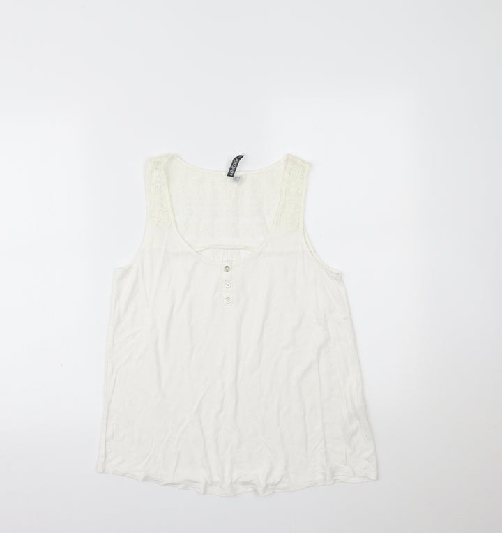 Forever New Womens Ivory   Basic Tank Size 8