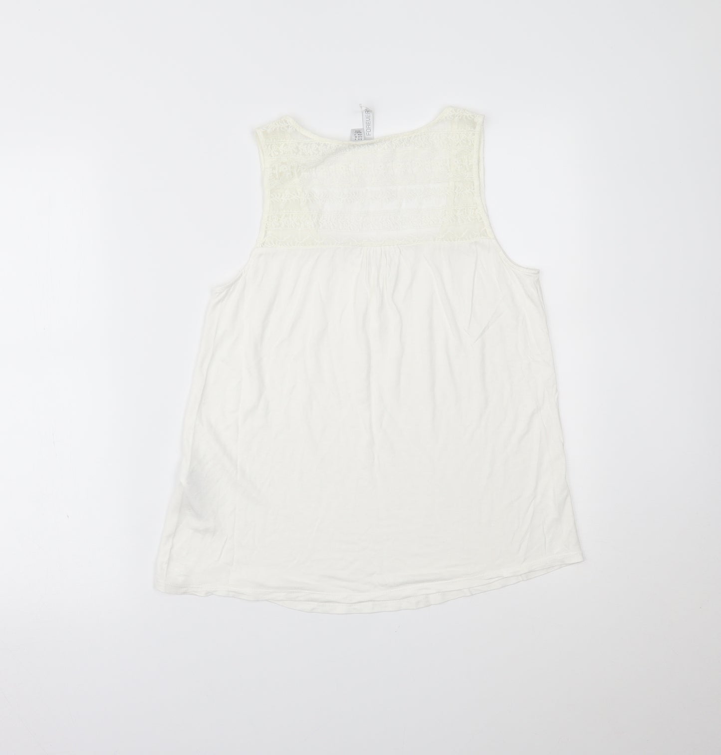 Forever New Womens Ivory   Basic Tank Size 8