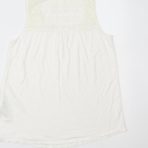 Forever New Womens Ivory   Basic Tank Size 8