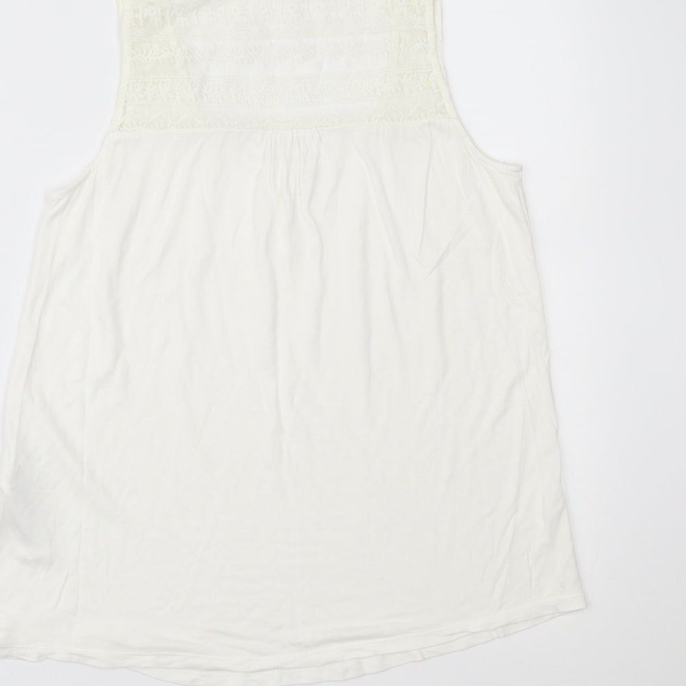 Forever New Womens Ivory   Basic Tank Size 8