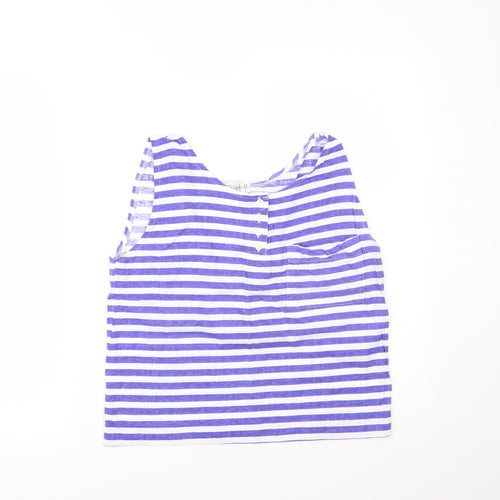Bluebelle Womens Blue Striped  Camisole Tank Size 12