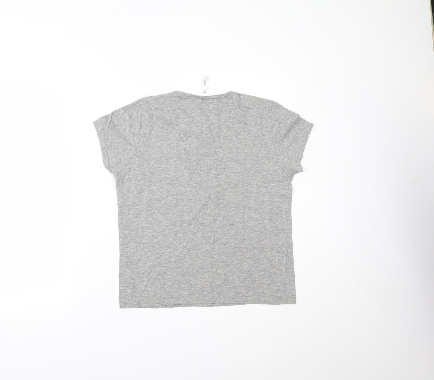 B&C Collection Womens Grey   Basic T-Shirt Size L