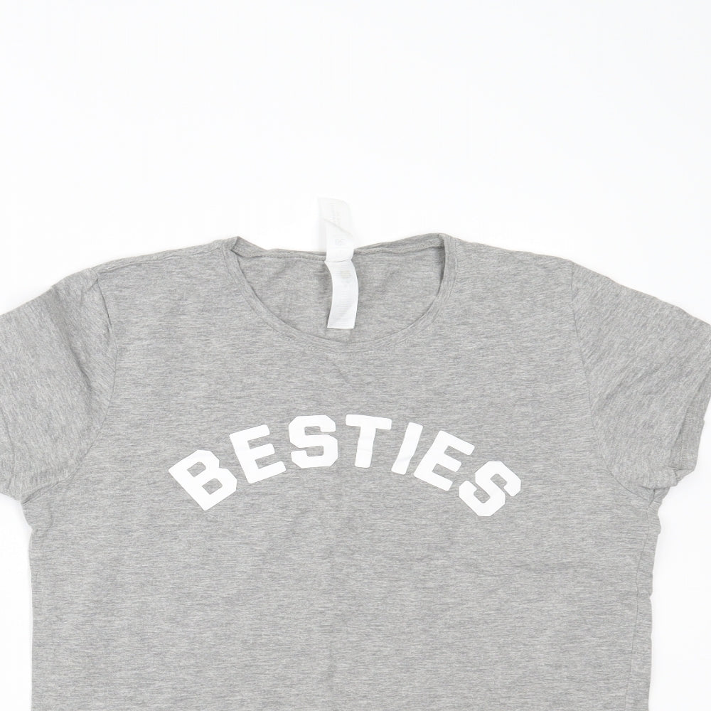 B&C Collection Womens Grey   Basic T-Shirt Size L