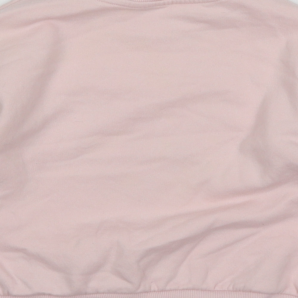 River Island Girls Pink  Jersey Pullover Sweatshirt Size 4-5 Years  - Princess
