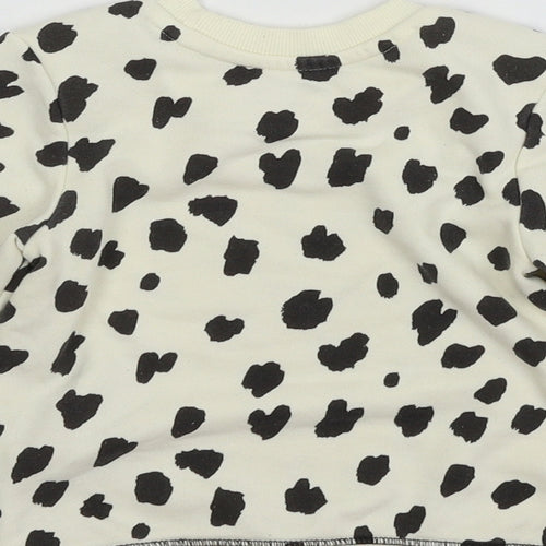 Primark Baby Ivory Animal Print Jersey Pullover Jumper Size 12-18 Months