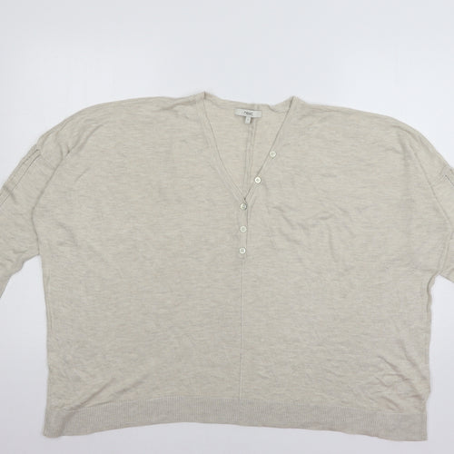 NEXT Womens Beige  Knit Pullover Jumper Size L