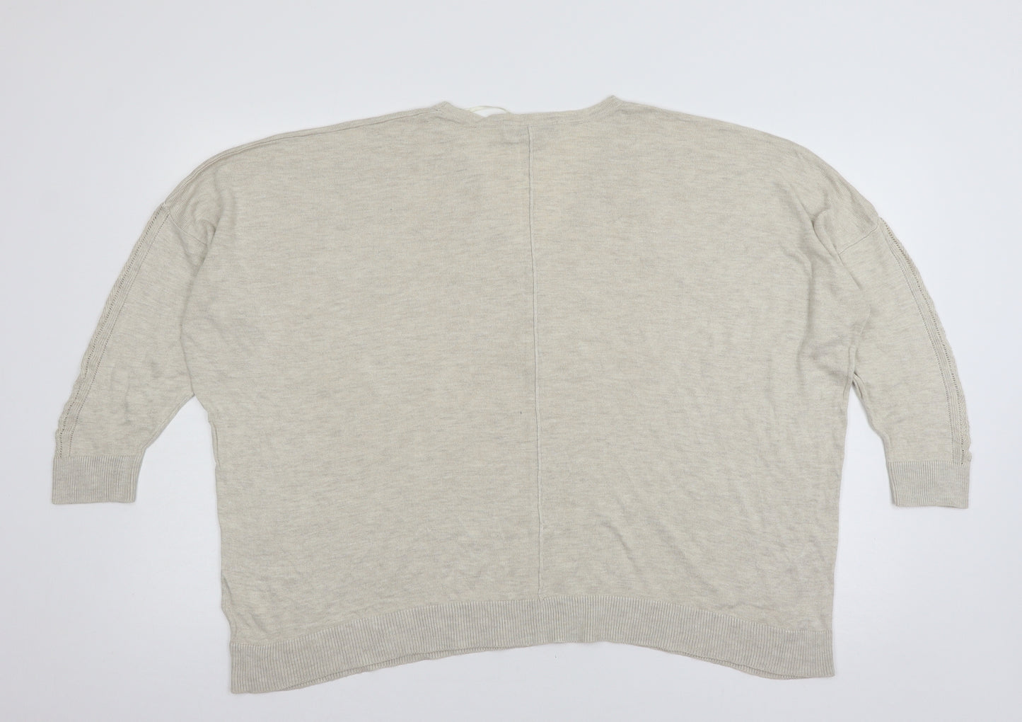 NEXT Womens Beige  Knit Pullover Jumper Size L