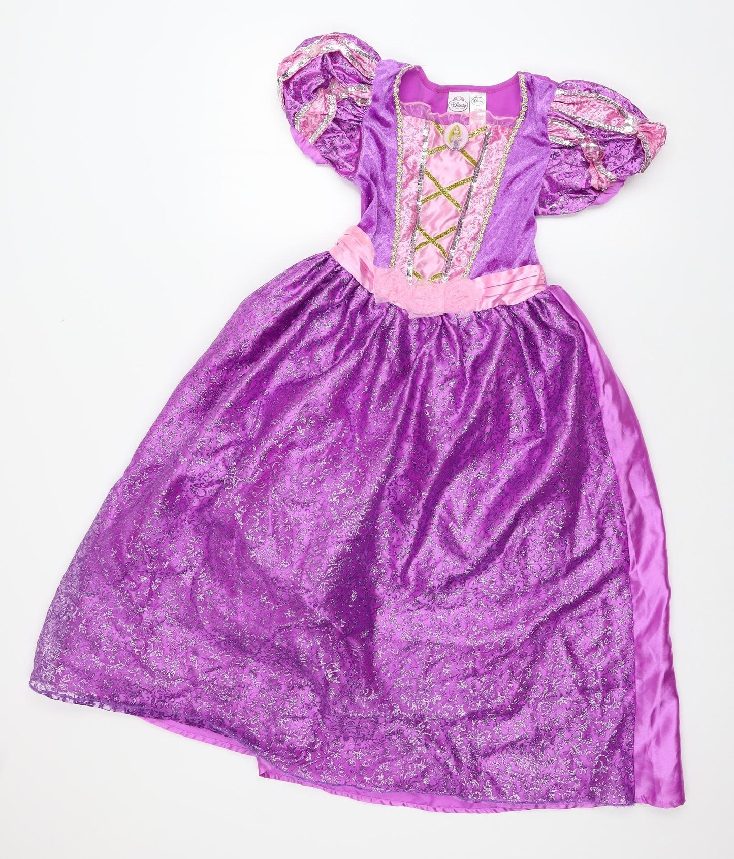 TU Girls Purple   Fit & Flare  Size 7-8 Years  - Rapunzel Fancy Dress