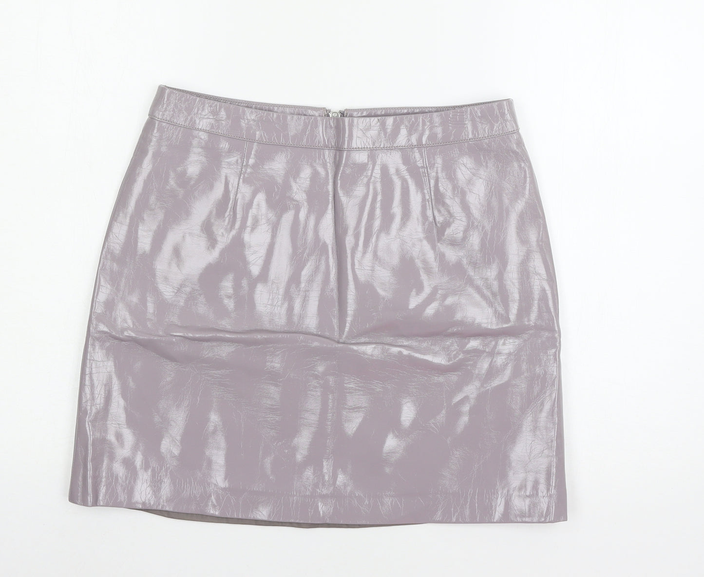 Miss sel Womens Grey   A-Line Skirt Size 12
