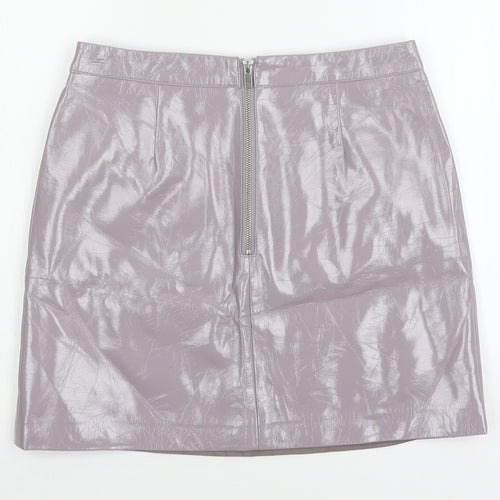 Miss sel Womens Grey   A-Line Skirt Size 12