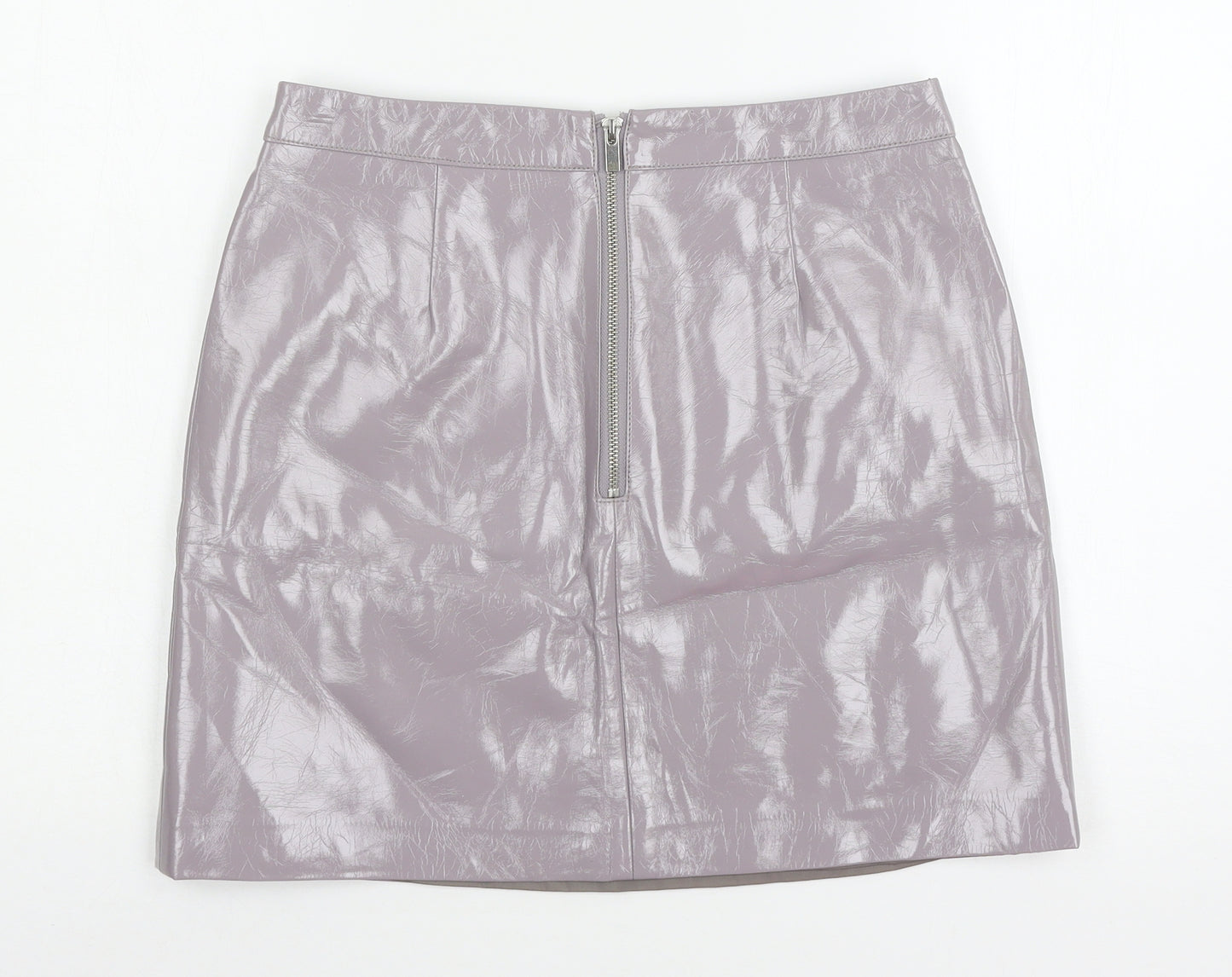 Miss sel Womens Grey   A-Line Skirt Size 12