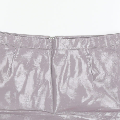 Miss sel Womens Grey   A-Line Skirt Size 12