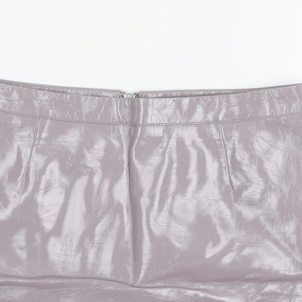 Miss sel Womens Grey   A-Line Skirt Size 12