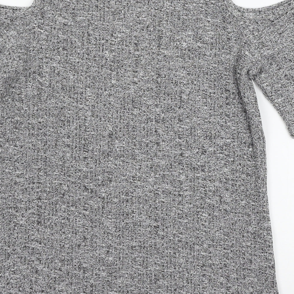 MArks Womens Grey  Jersey Basic T-Shirt Size 10
