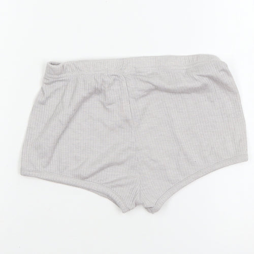 Missguid Womens Grey Solid Jersey Cami Pyjama Pants Size 8