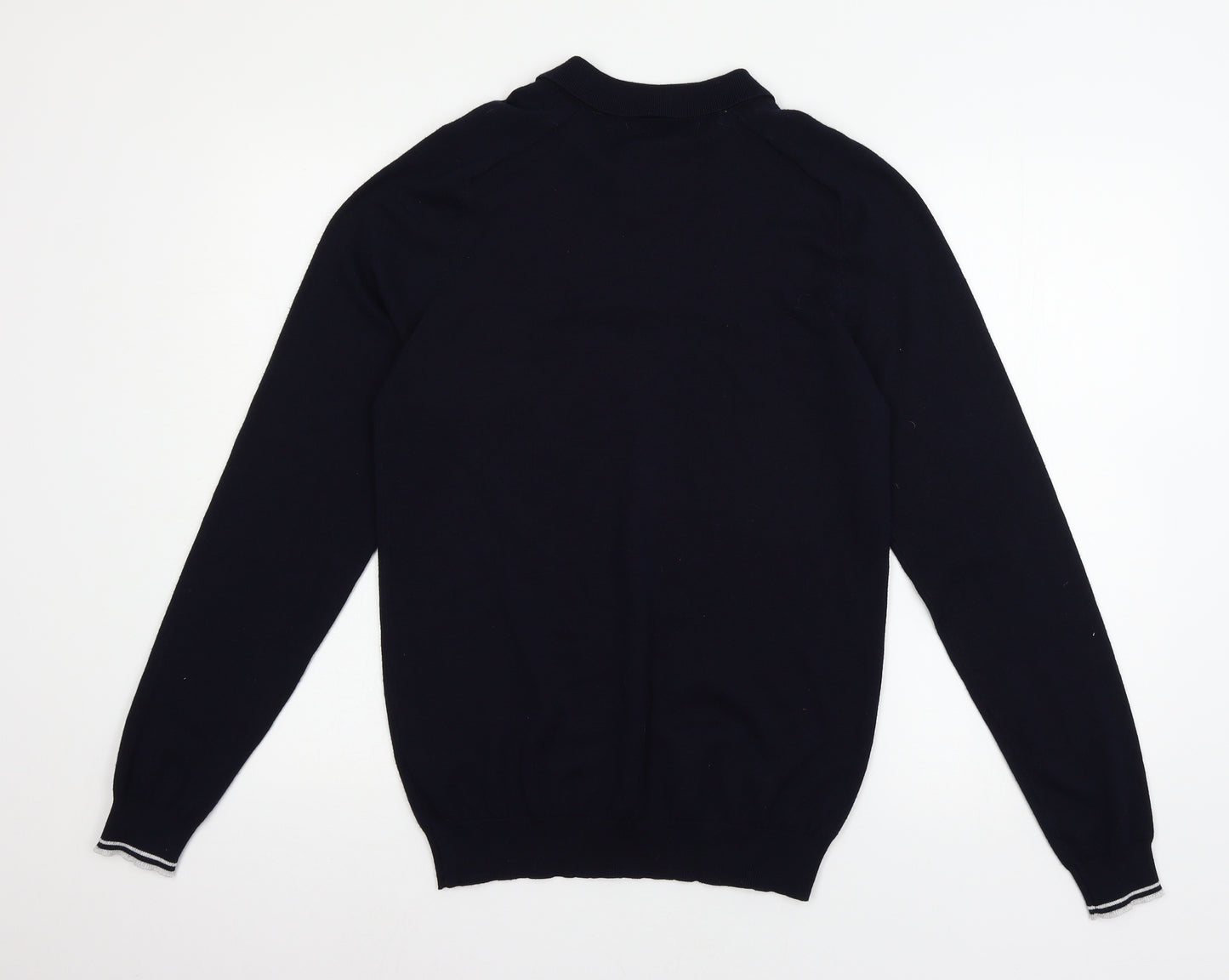 Easy  Mens Blue  Knit Pullover Jumper Size S