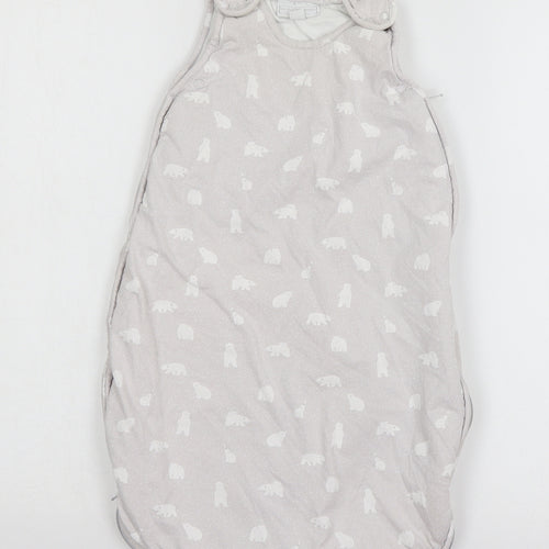 The lit Baby Grey Geometric Jersey Babydoll One Piece Size 3-6 Months  - Polar Bear sleep suit
