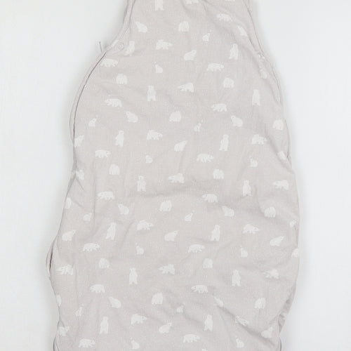 The lit Baby Grey Geometric Jersey Babydoll One Piece Size 3-6 Months  - Polar Bear sleep suit