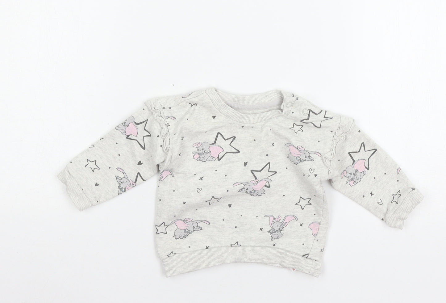 George Baby Grey  Jersey Pullover Jumper Size 3-6 Months  - Dum
