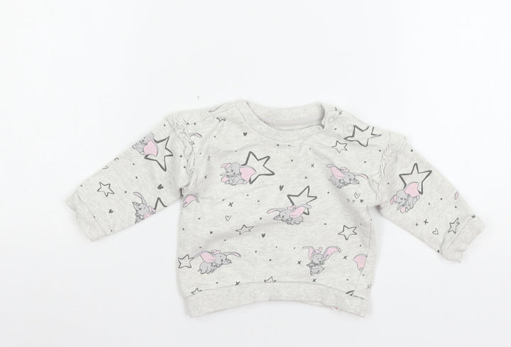 George Baby Grey  Jersey Pullover Jumper Size 3-6 Months  - Dum