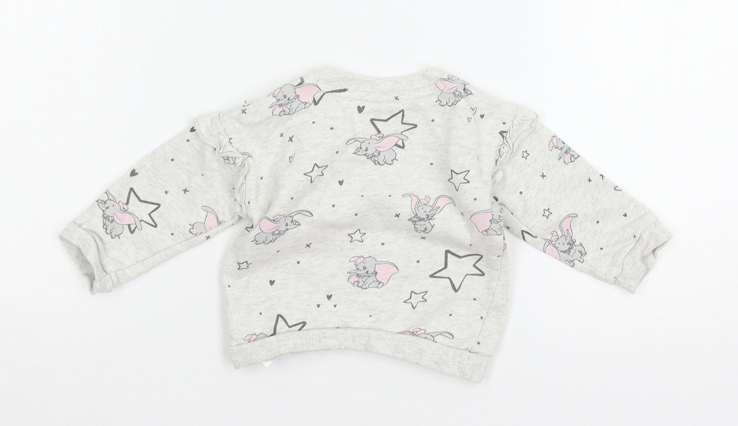 George Baby Grey  Jersey Pullover Jumper Size 3-6 Months  - Dum