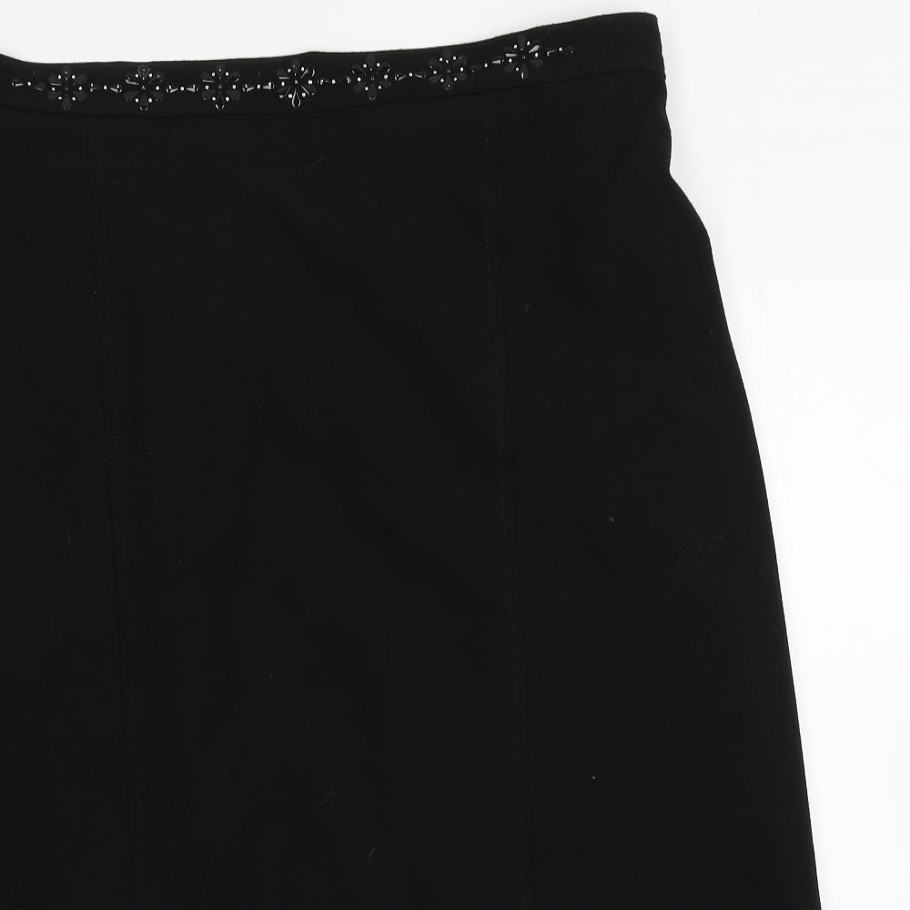 Marks and Spencer Womens Black   Straight & Pencil Skirt Size 24