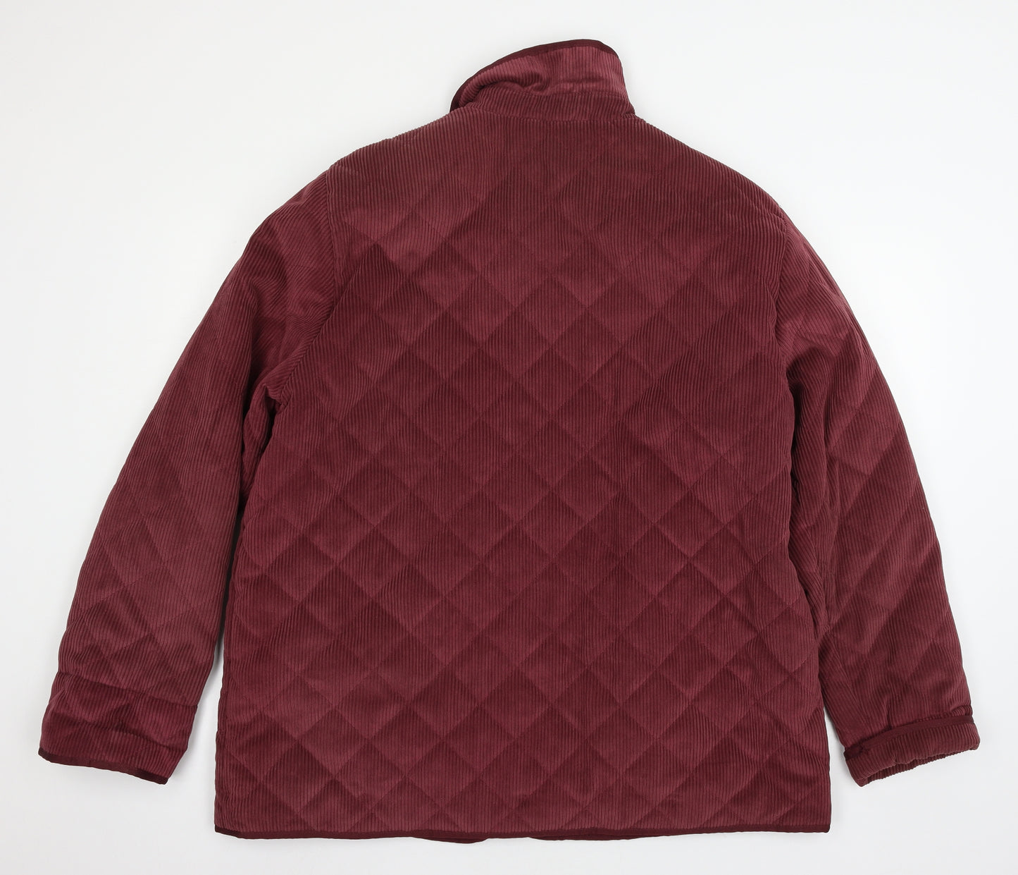 Dannimac Womens Red  Corduroy Quilted Coat Size XL