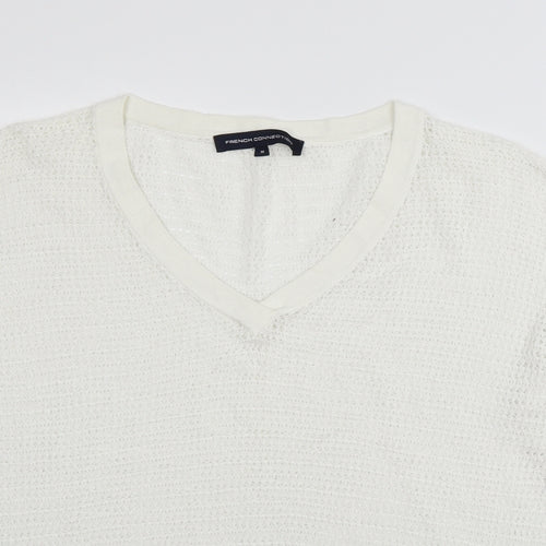 rench Womens White  Knit Pullover Jumper Size M
