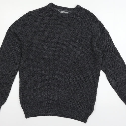 MArks Mens Blue  Knit Pullover Jumper Size M