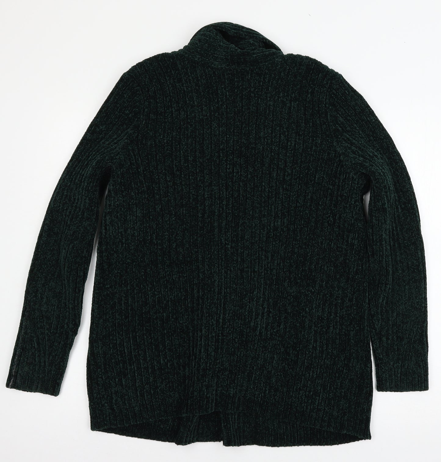 Lands'  Womens Green  Knit Cardigan Jumper Size M