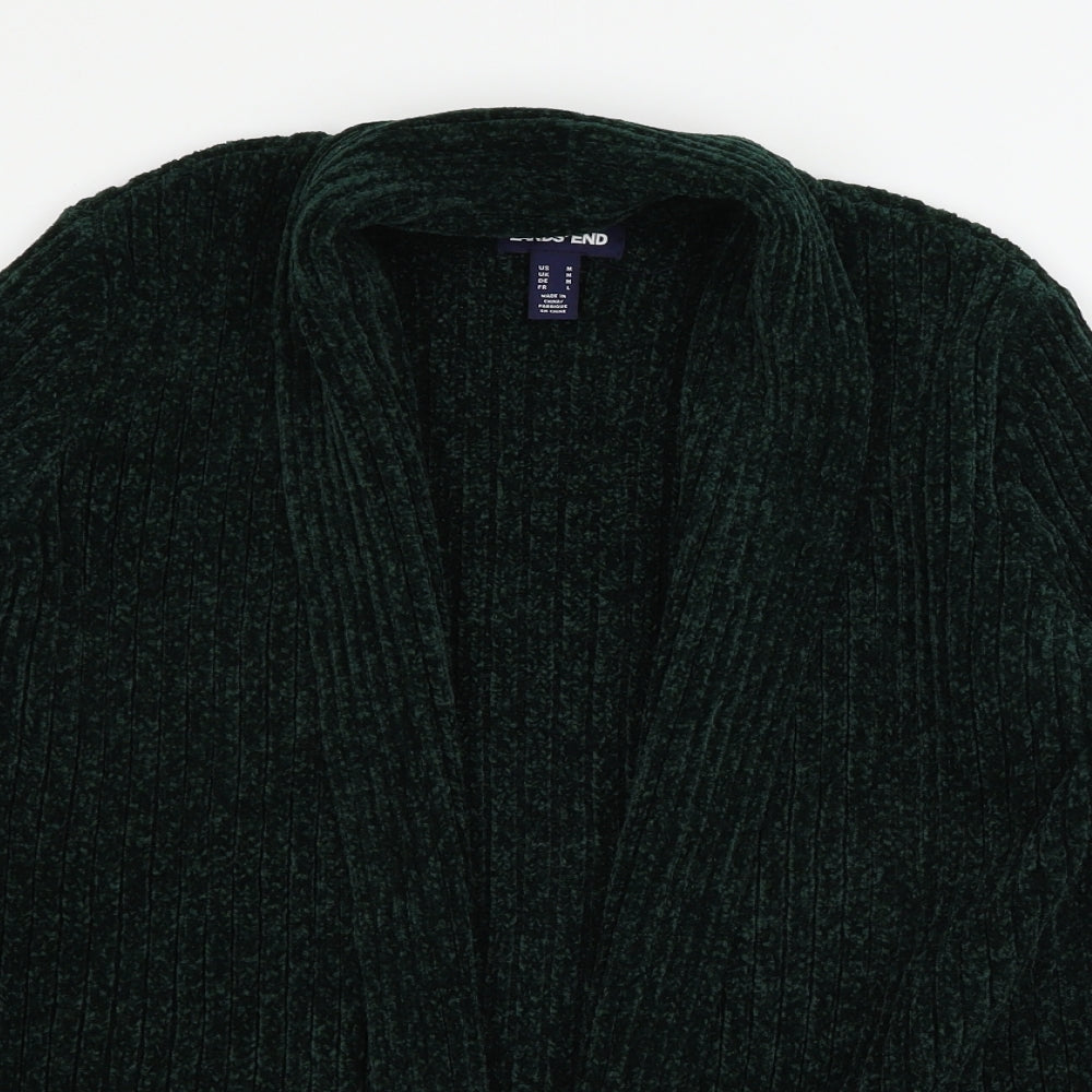 Lands'  Womens Green  Knit Cardigan Jumper Size M