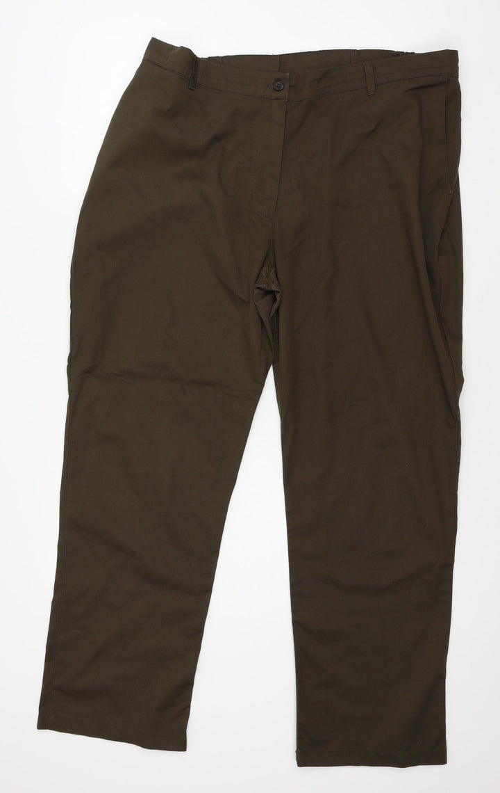 Behre Womens Brown   Trousers  Size 22 L28 in