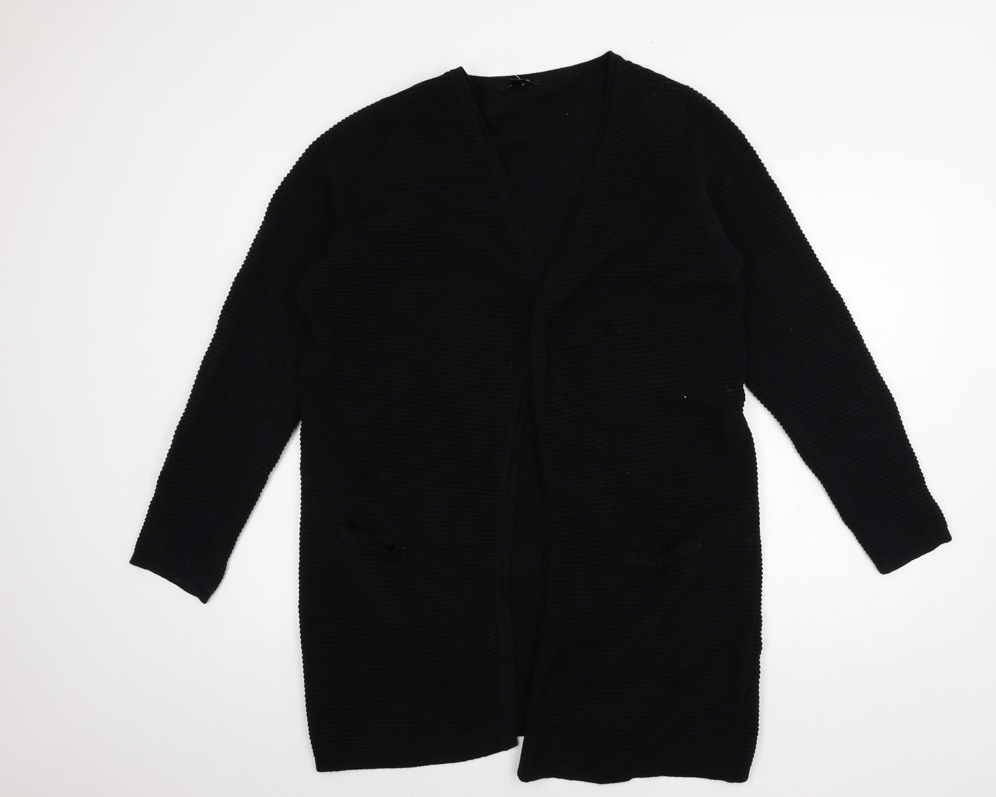 ESMARA Womens Black  Knit Cardigan Jumper Size 16