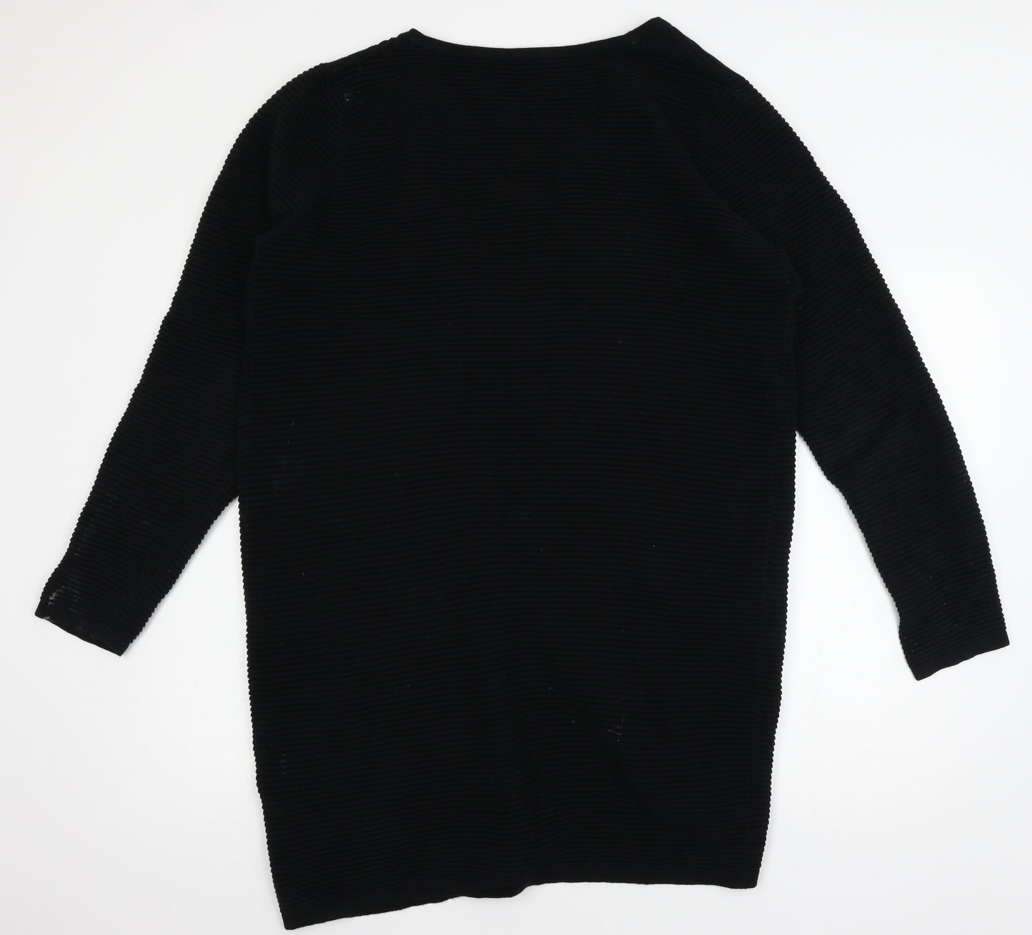 ESMARA Womens Black  Knit Cardigan Jumper Size 16