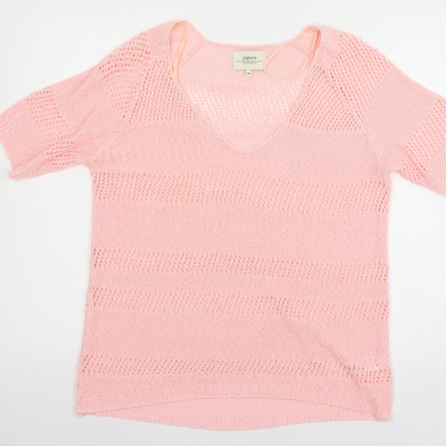 Papaya Womens Pink  Knit Pullover Jumper Size 14