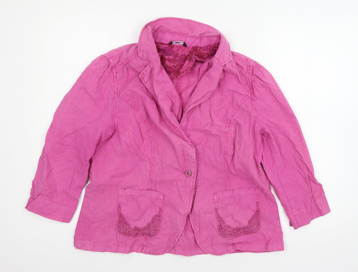 M&Co Womens Pink   Jacket  Size 14