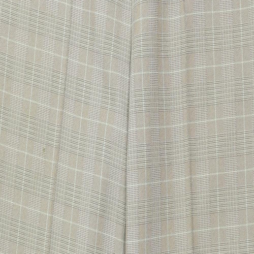 MArks Womens Beige Check  Trousers  Size 12 L30 in