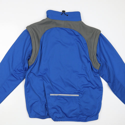 Crane Sports Mens Blue   Full Zip Jumper Size XL