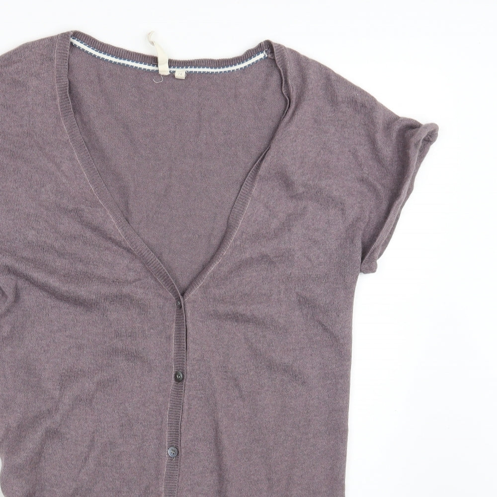 White Stuff Womens Purple   Cardigan Jumper Size 14
