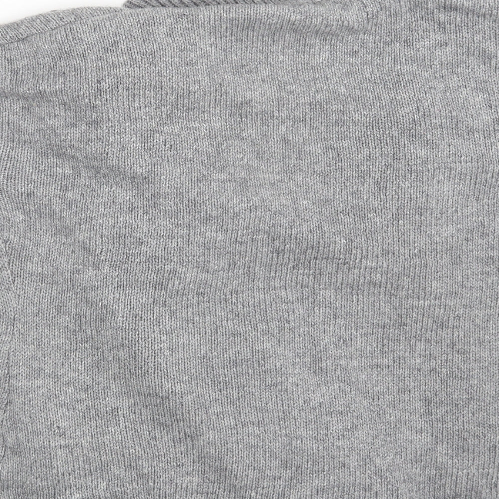Boying Fashion Womens Grey   Wrap Jumper One Size