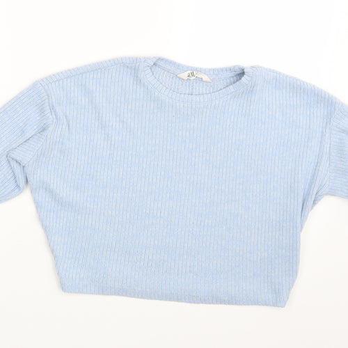 H&M Girls Blue   Pullover Jumper Size 10-11 Years